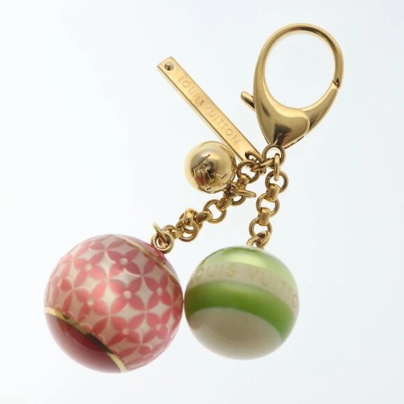 LOUIS VUITTON Bijoux Sac Mini Lin Croisette Charm Gold M95506 LV Auth 134900 - Picture 6 of 9